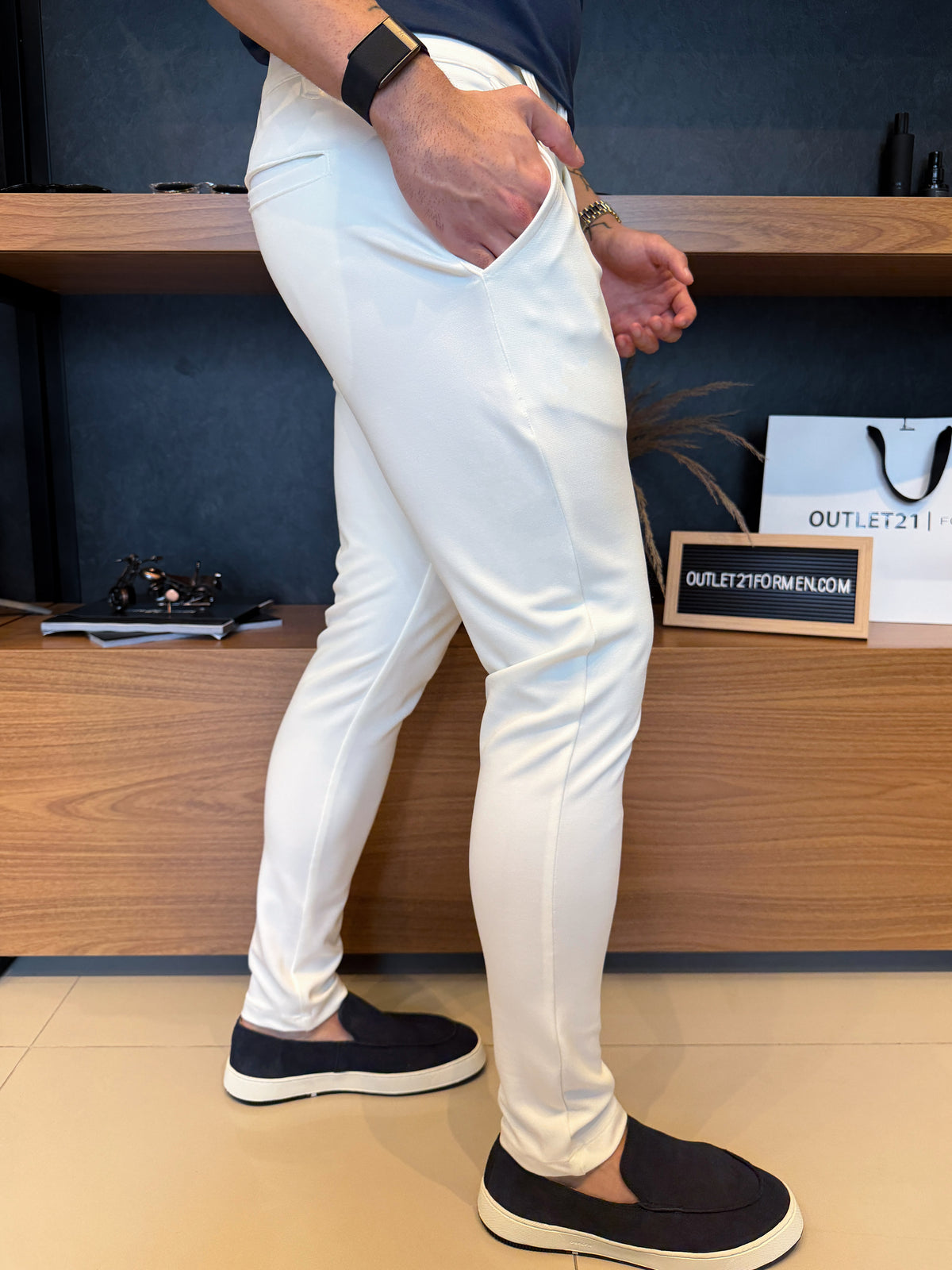 Calça Alfaiataria Viena - Off White