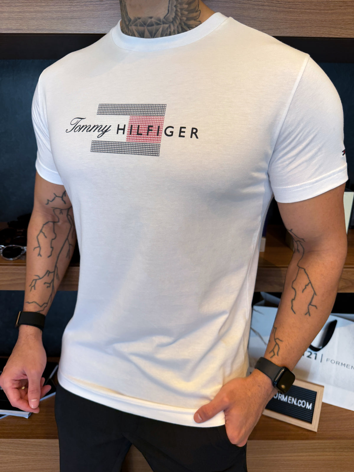 Camiseta Tommy Hilfiger Graphic - Branca