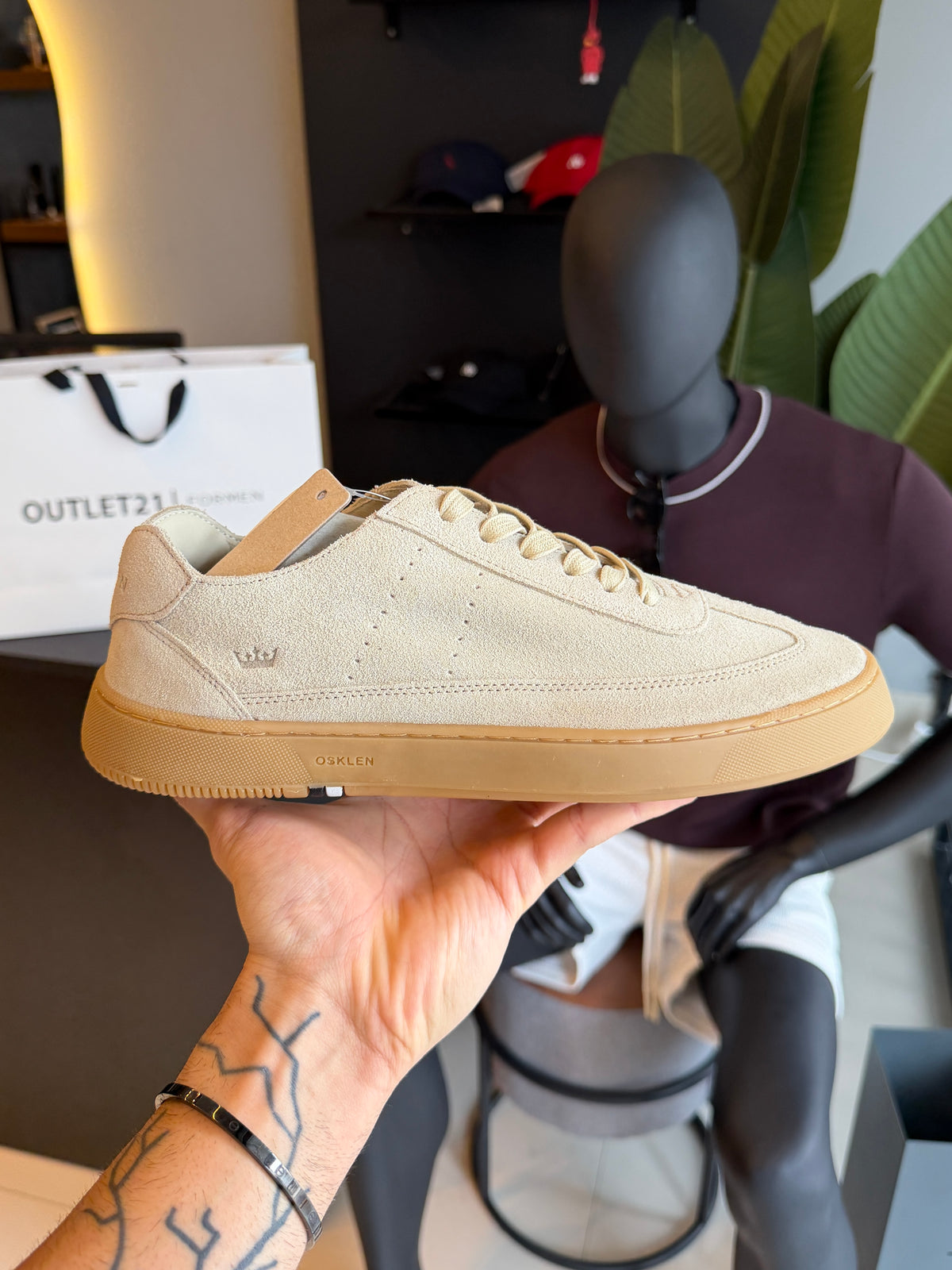 Tênis Osklen Soho Soft Marfim Camurca