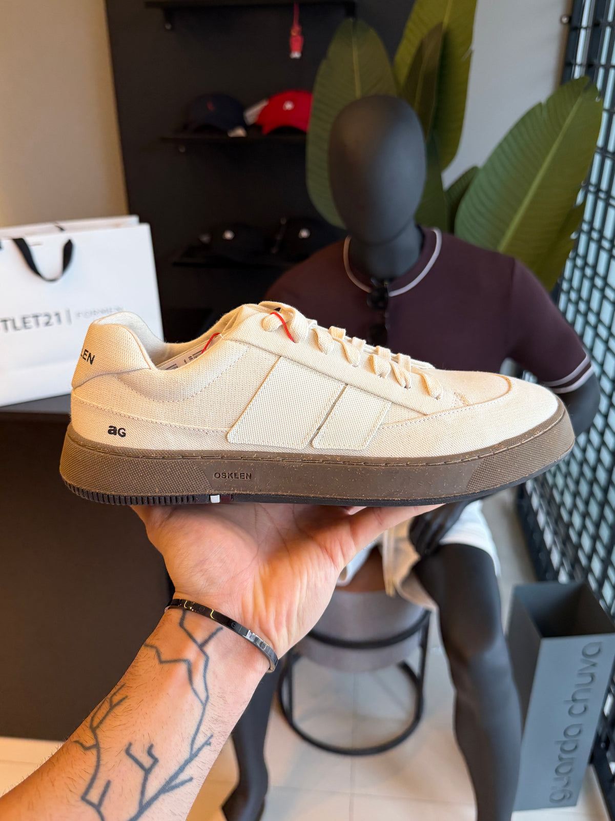 Tênis Osklen Canvas Ag Sneaker Bege