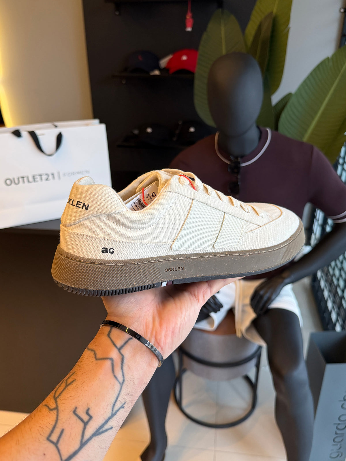 Tênis Osklen Canvas Ag Sneaker Bege