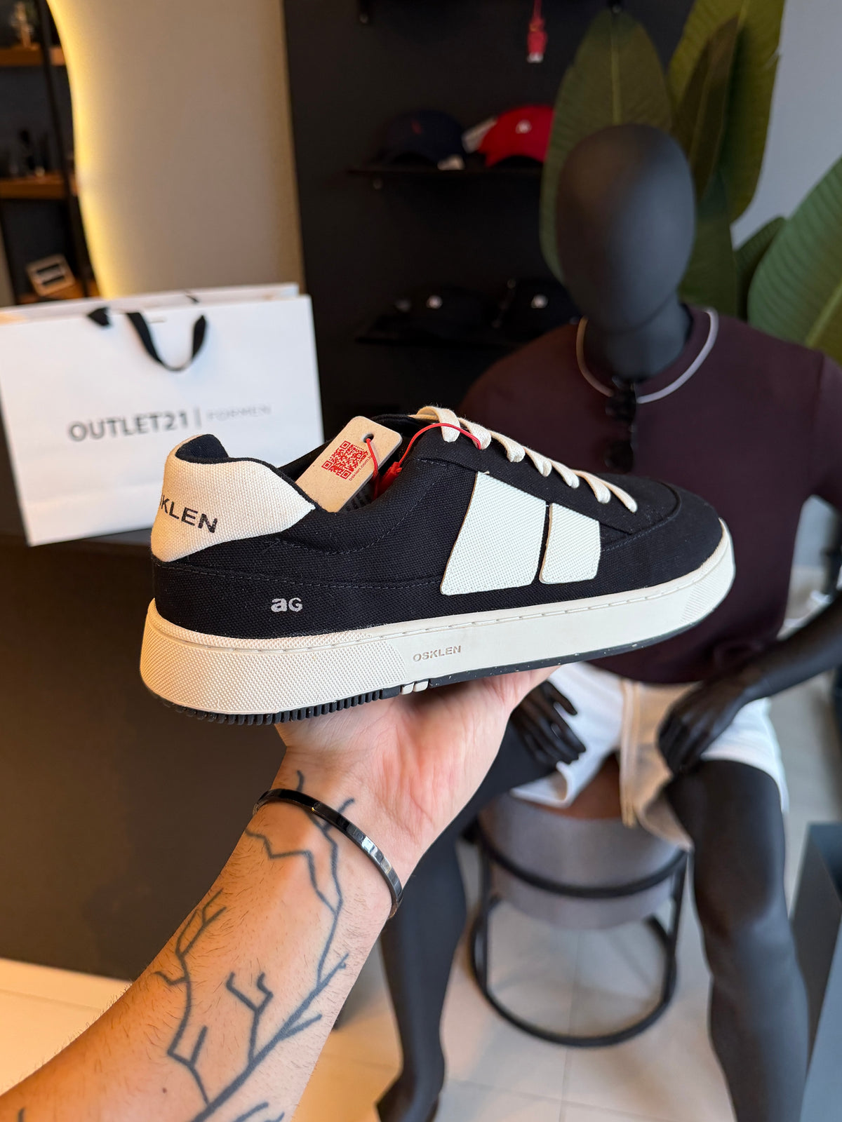 Tênis Osklen Canvas Ag Sneaker Preto