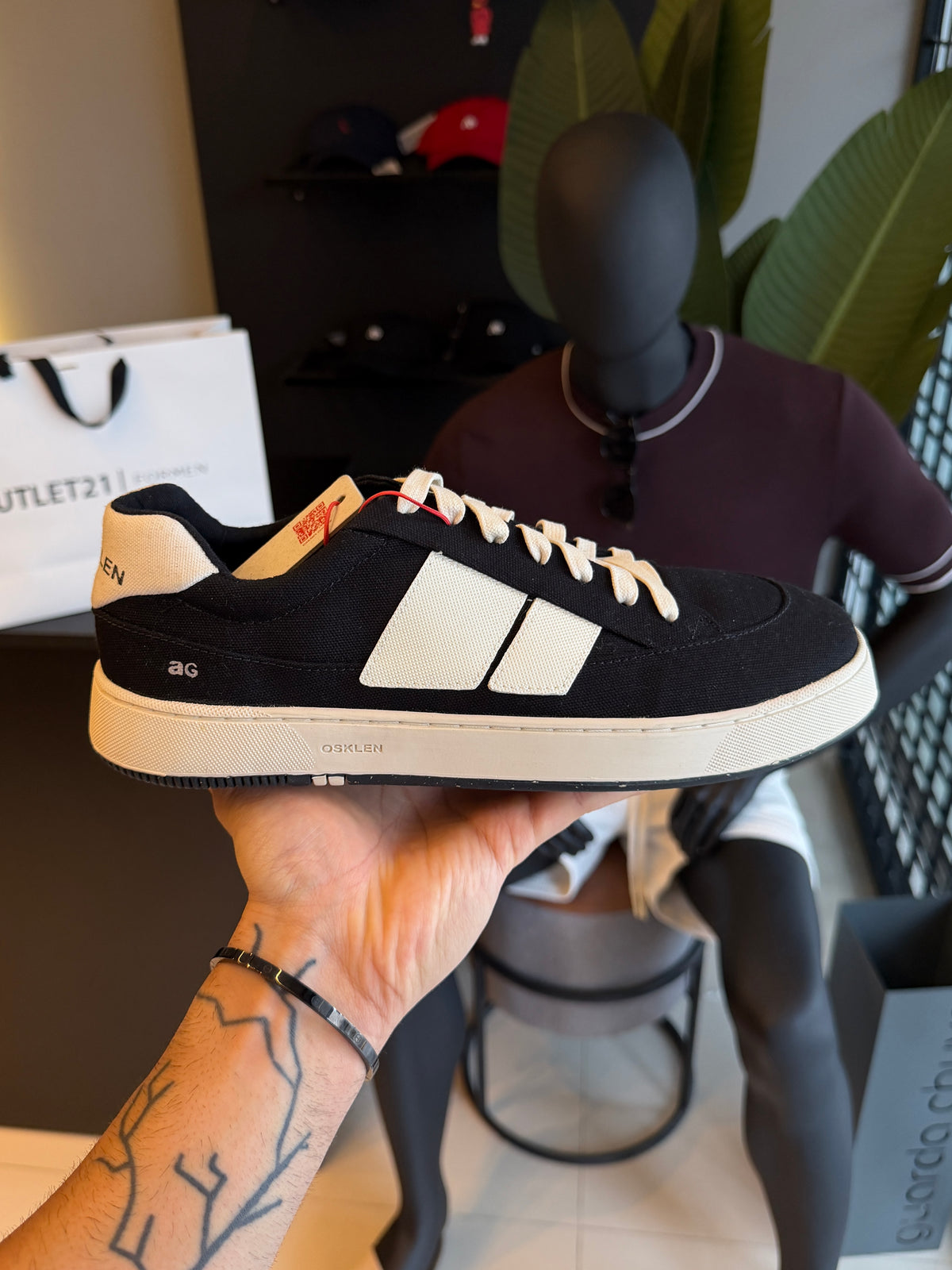 Tênis Osklen Canvas Ag Sneaker Preto