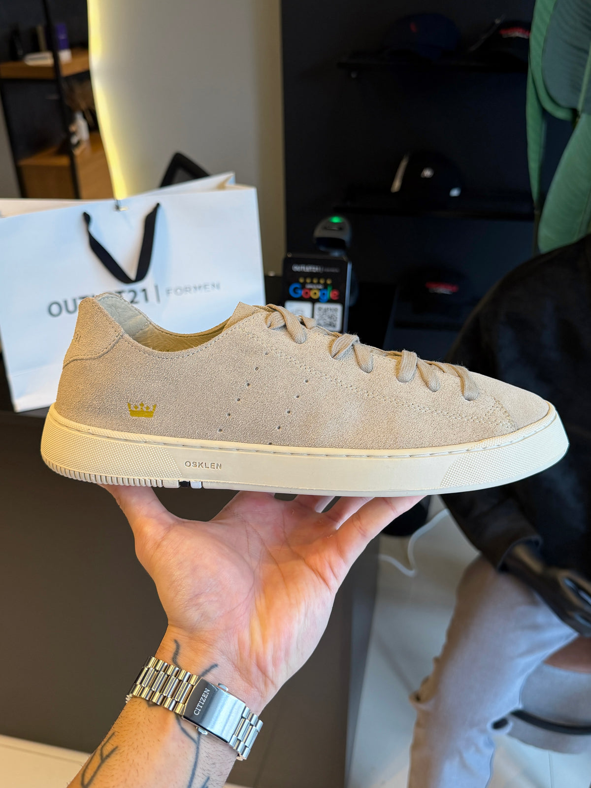 Tênis Osklen Soho Soft Cinza Camurca
