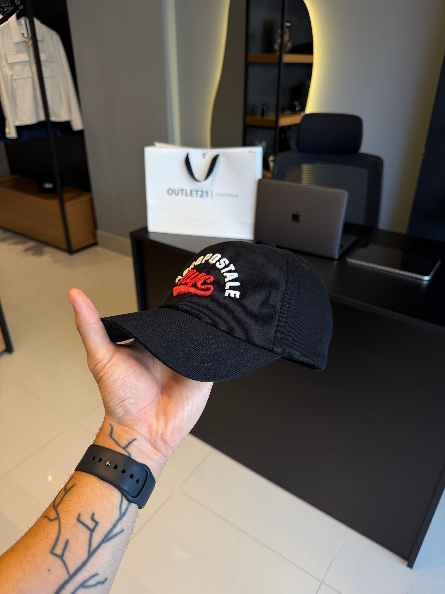 Boné Aeropostale NYC - Preto