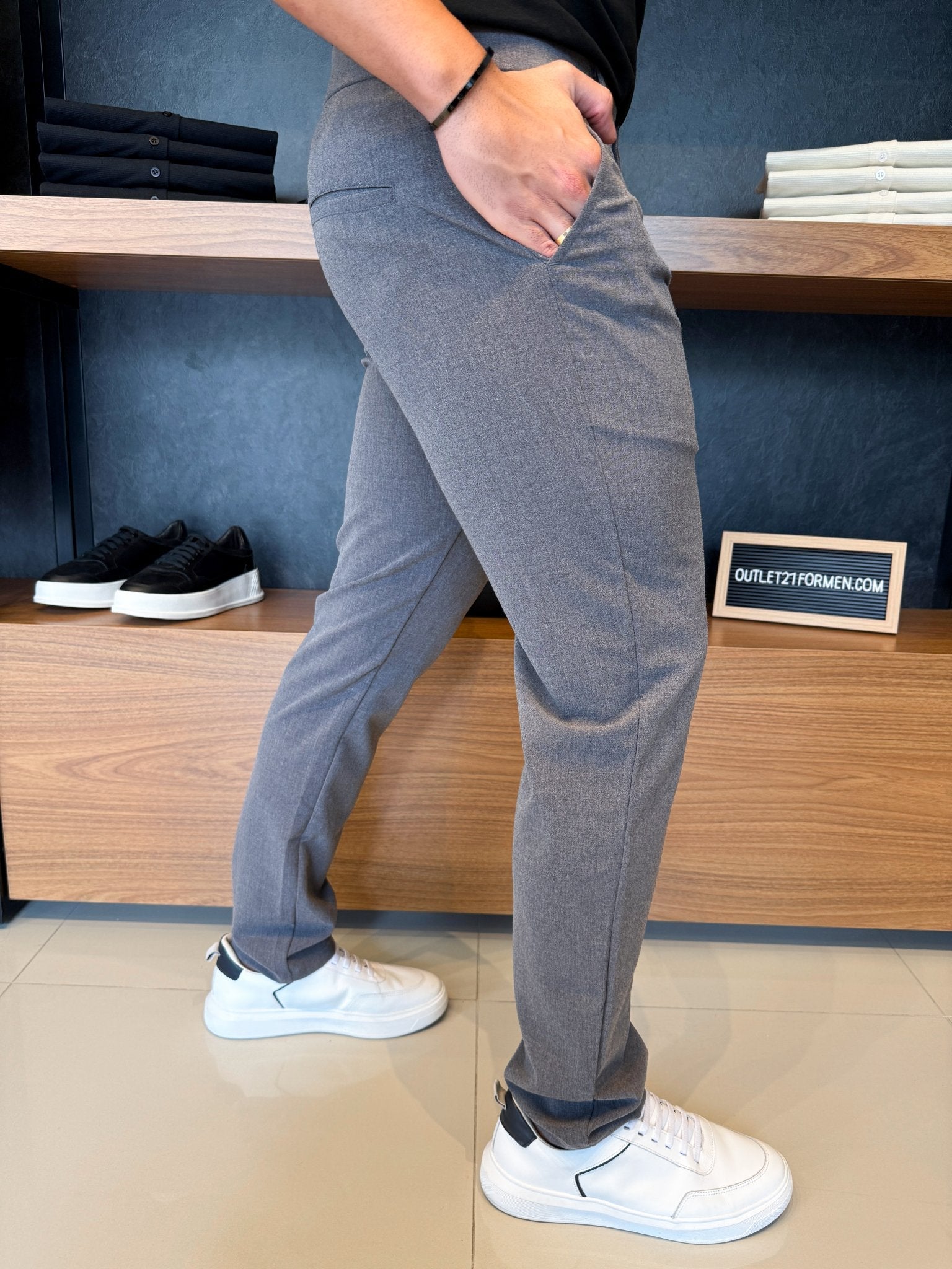 Calça Alfaiataria Berlim - Cinza