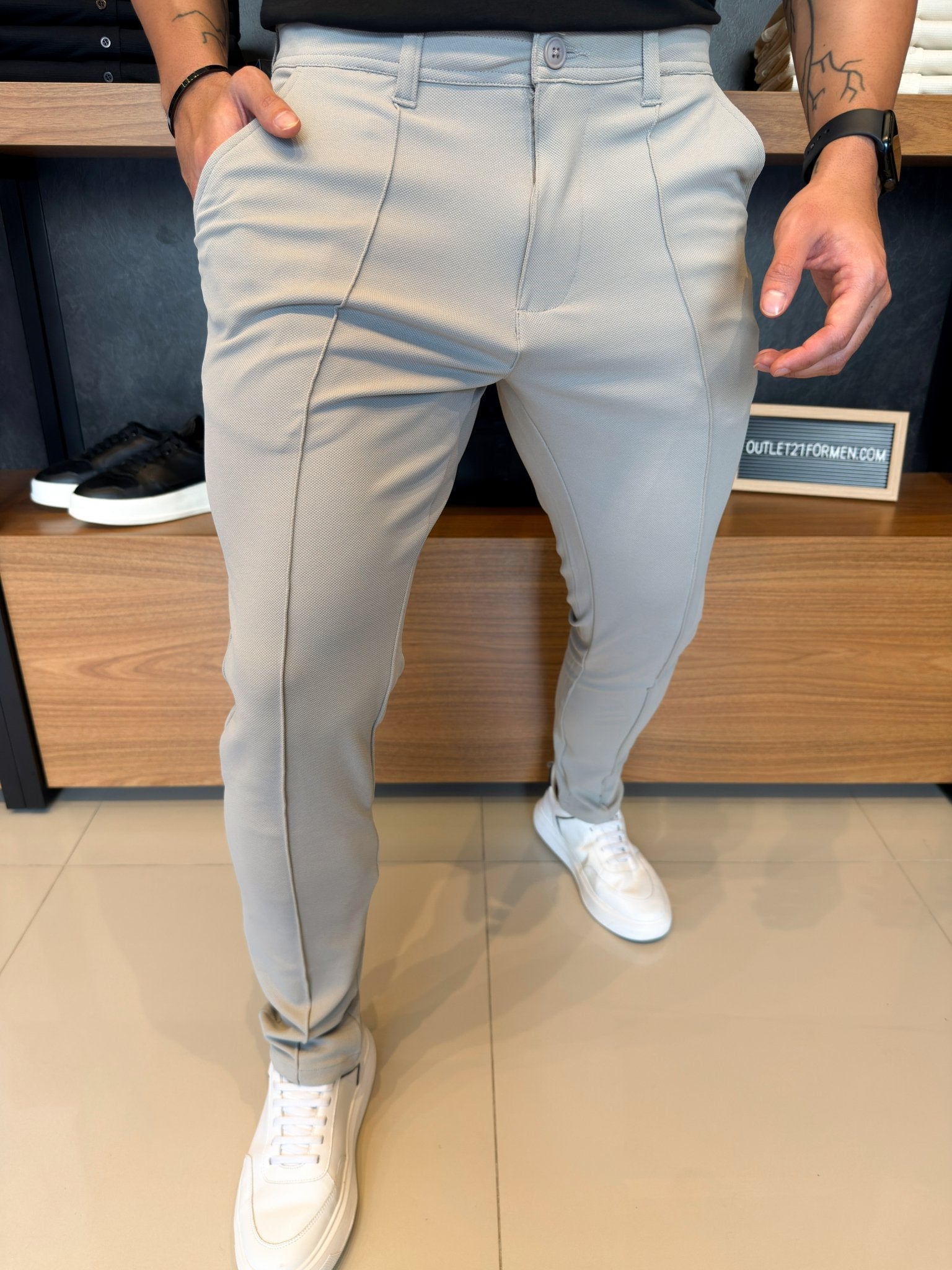 Calça Alfaiataria Siena - Cinza