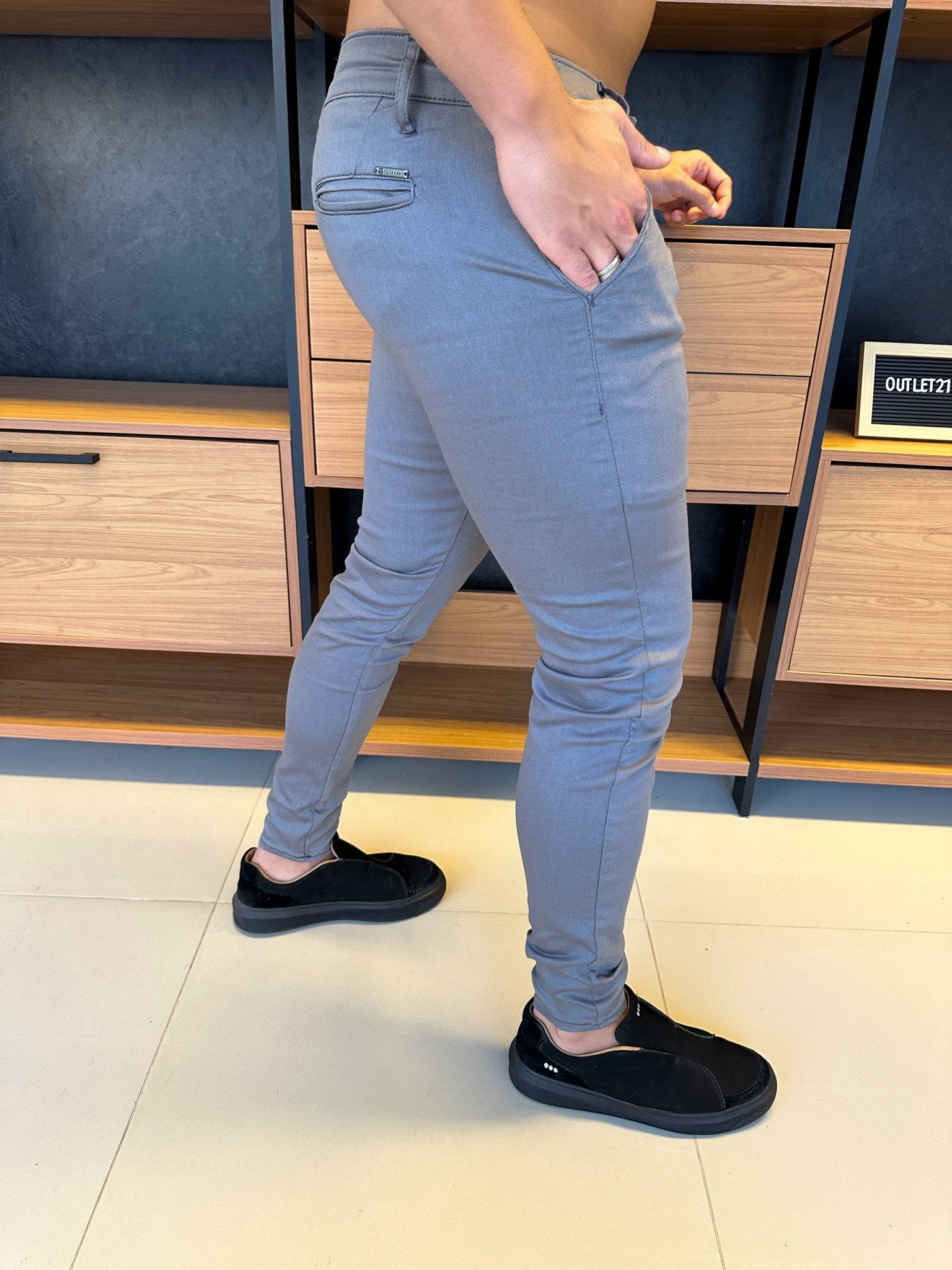 Calça Milano Alfaitaria Chumbo