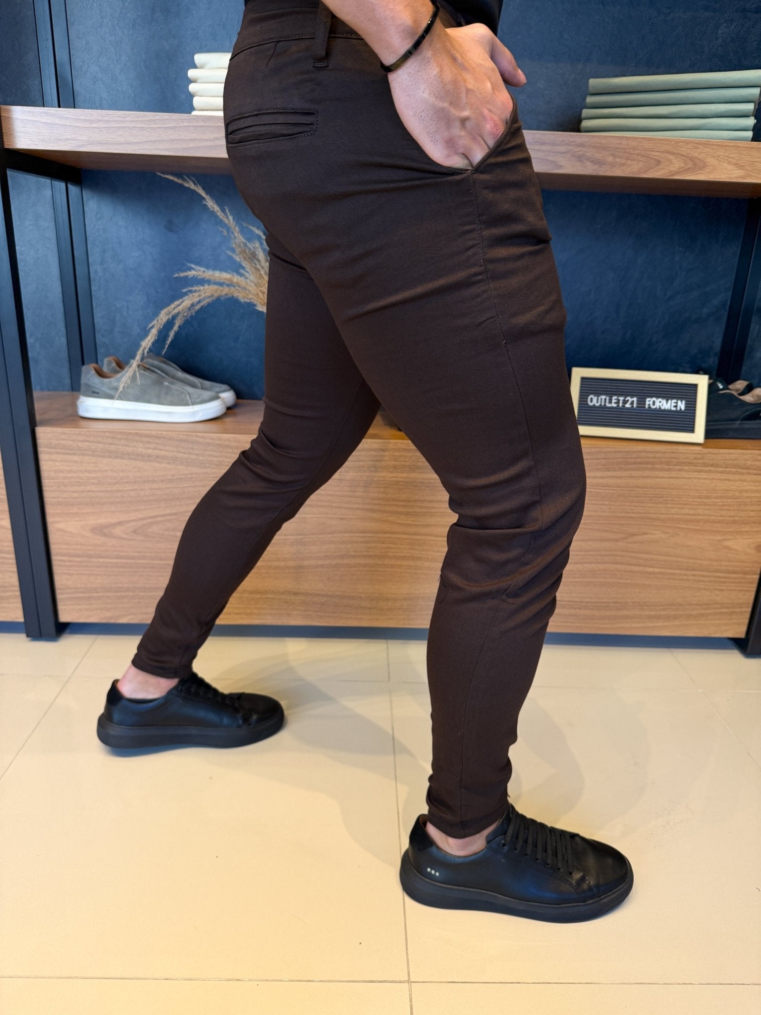 Calça Milano Alfaitaria Marrom