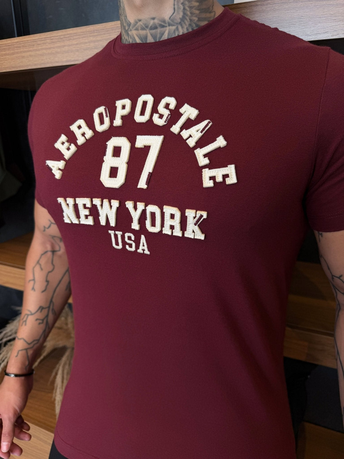 Camiseta Aeropostale 87' - Bordô Ref: 0117