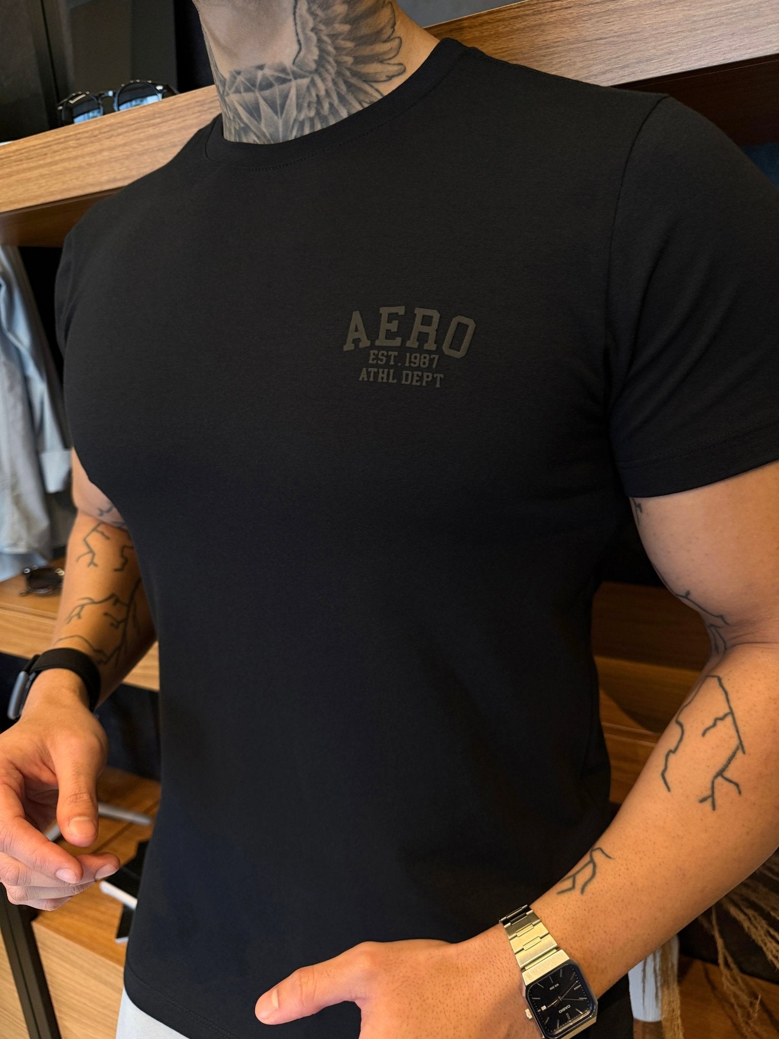 Camiseta Aeropostale Athl Dept - Preta