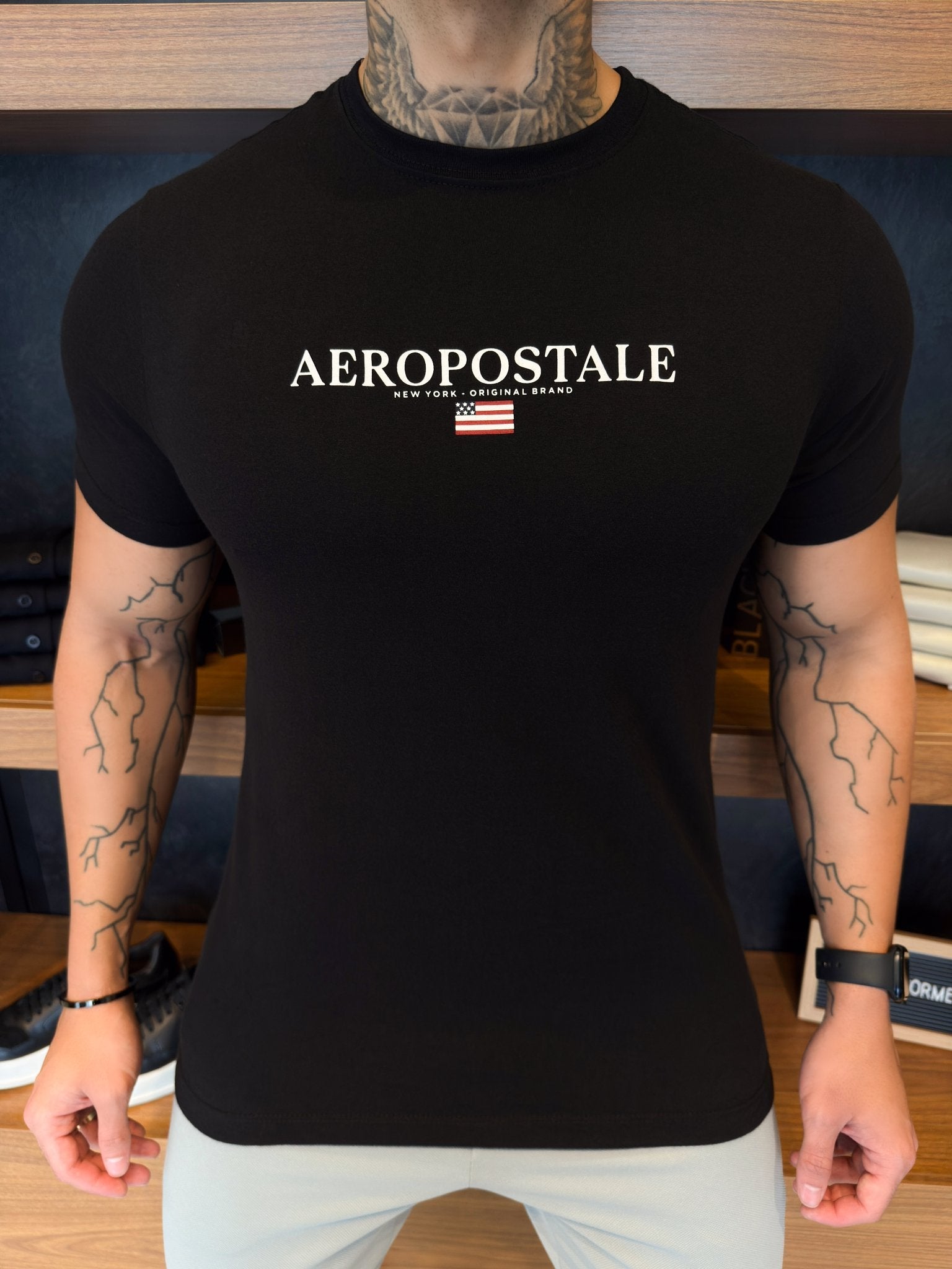 Camiseta Aeropostale New York - Preta