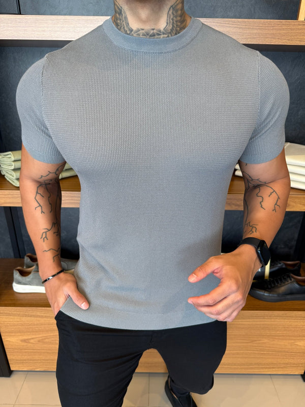 Camiseta Marbella Tricot Nobre Cinza