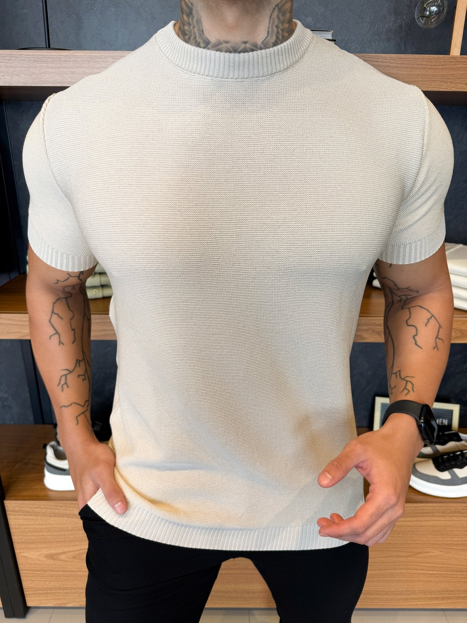 Camiseta Noa Tricot Bege