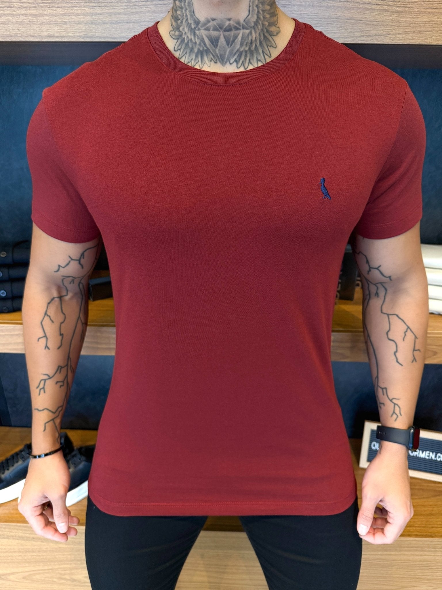 Camiseta Reserva Logo Peito Marinho - Bordô