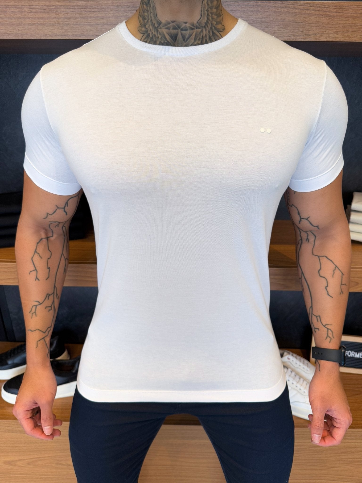 Camiseta Simple Algodão Pima Certificada - Branca