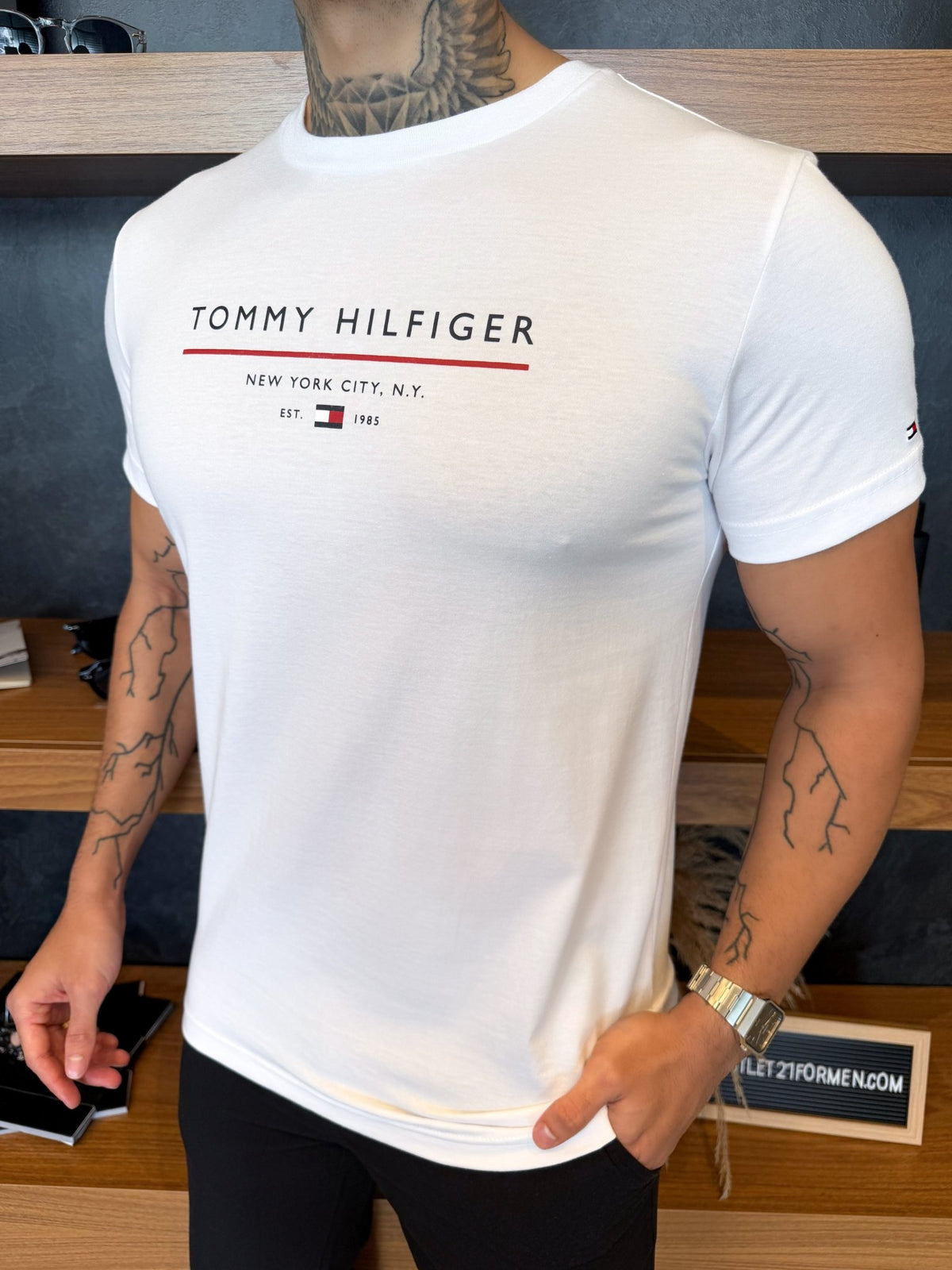 Camiseta Tommy Hilfiger New York City - Branca