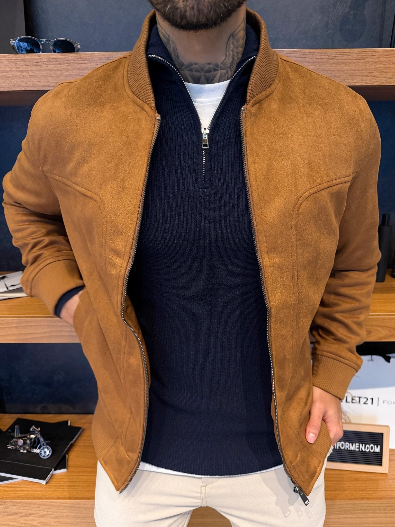 Jaqueta Torino Suede - Marrom