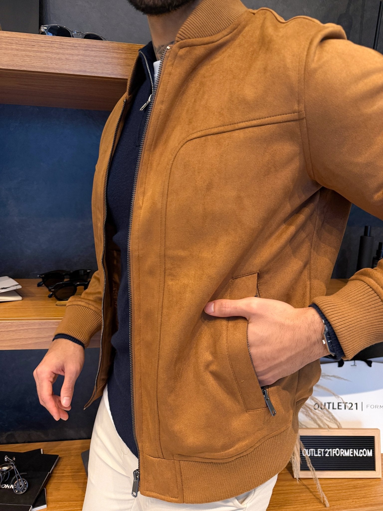 Jaqueta Torino Suede - Marrom