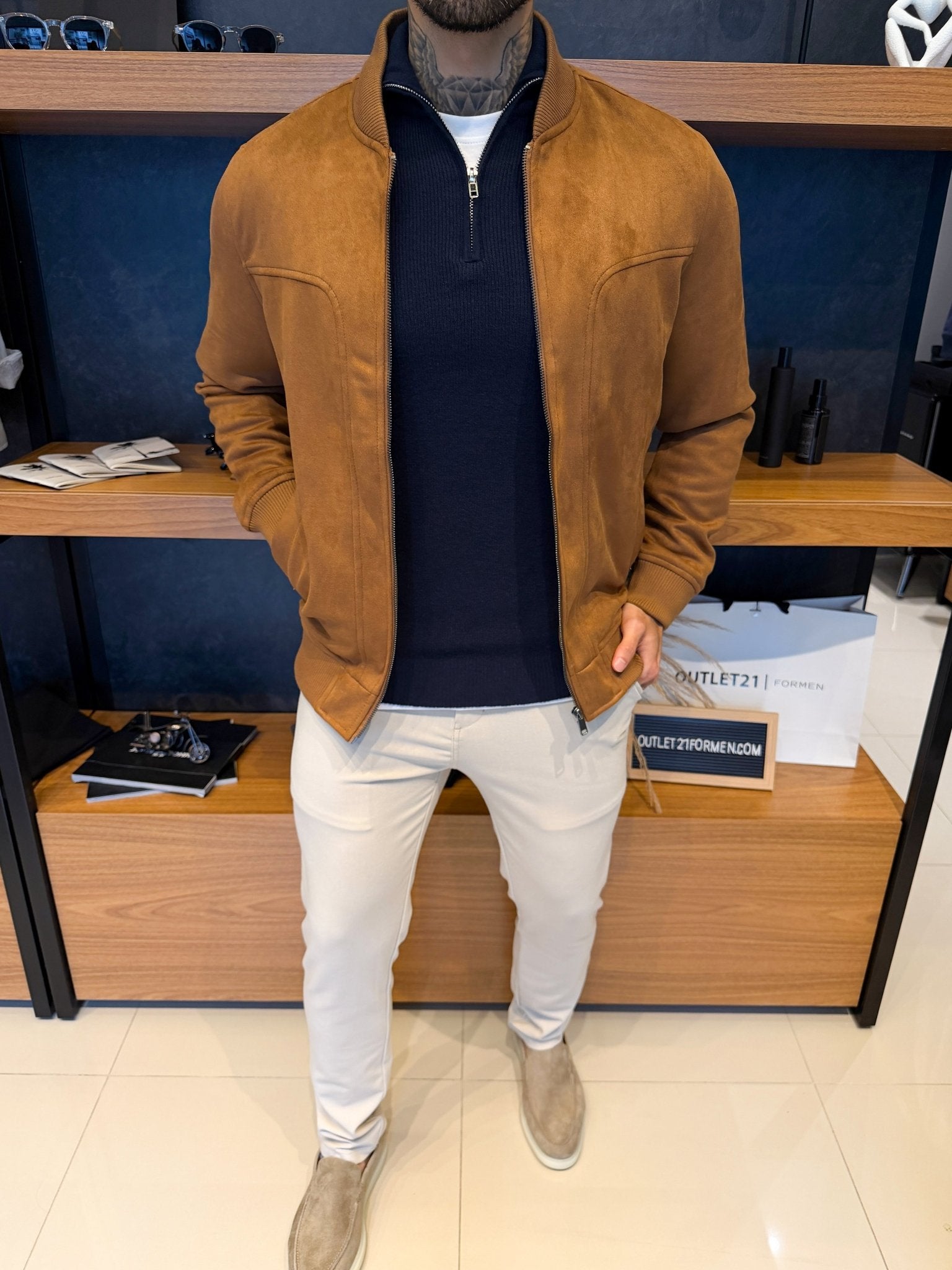 Jaqueta Torino Suede - Marrom