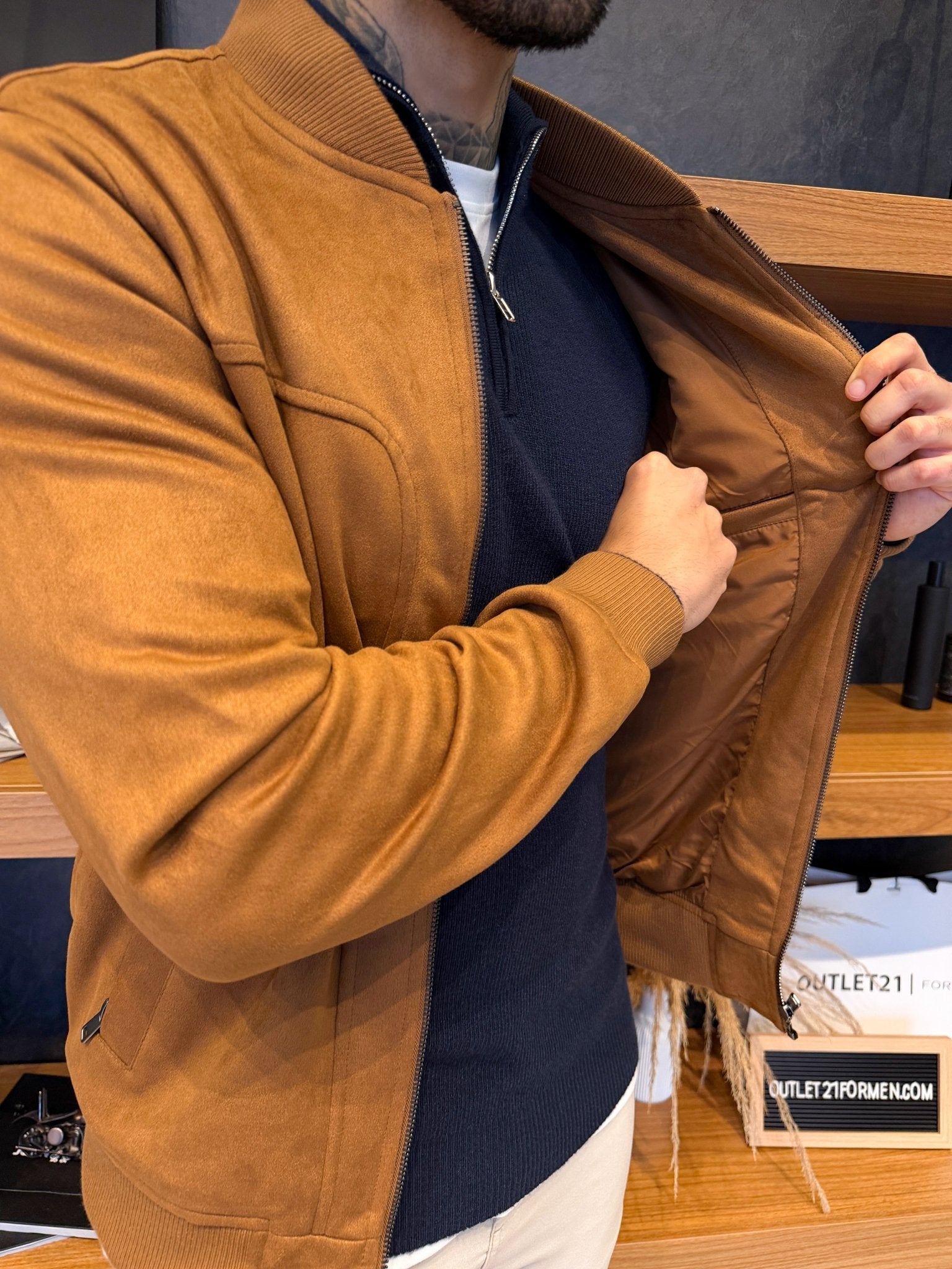 Jaqueta Torino Suede - Marrom