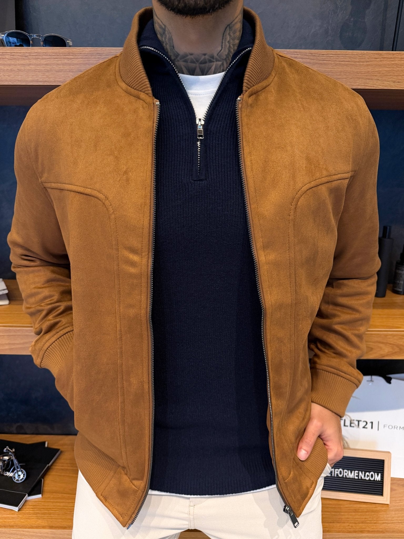 Jaqueta Torino Suede - Marrom