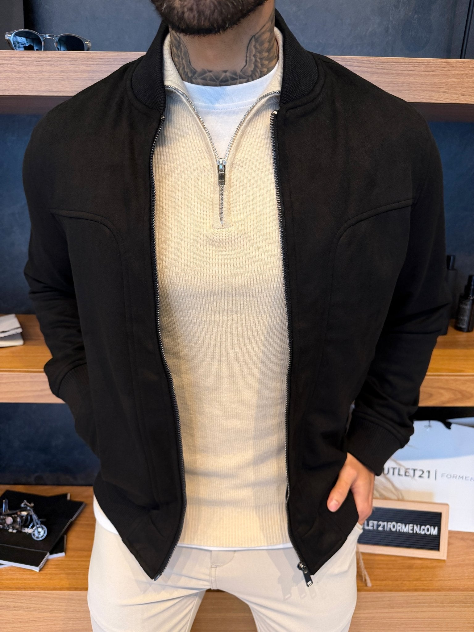 Jaqueta Torino Suede - Preta