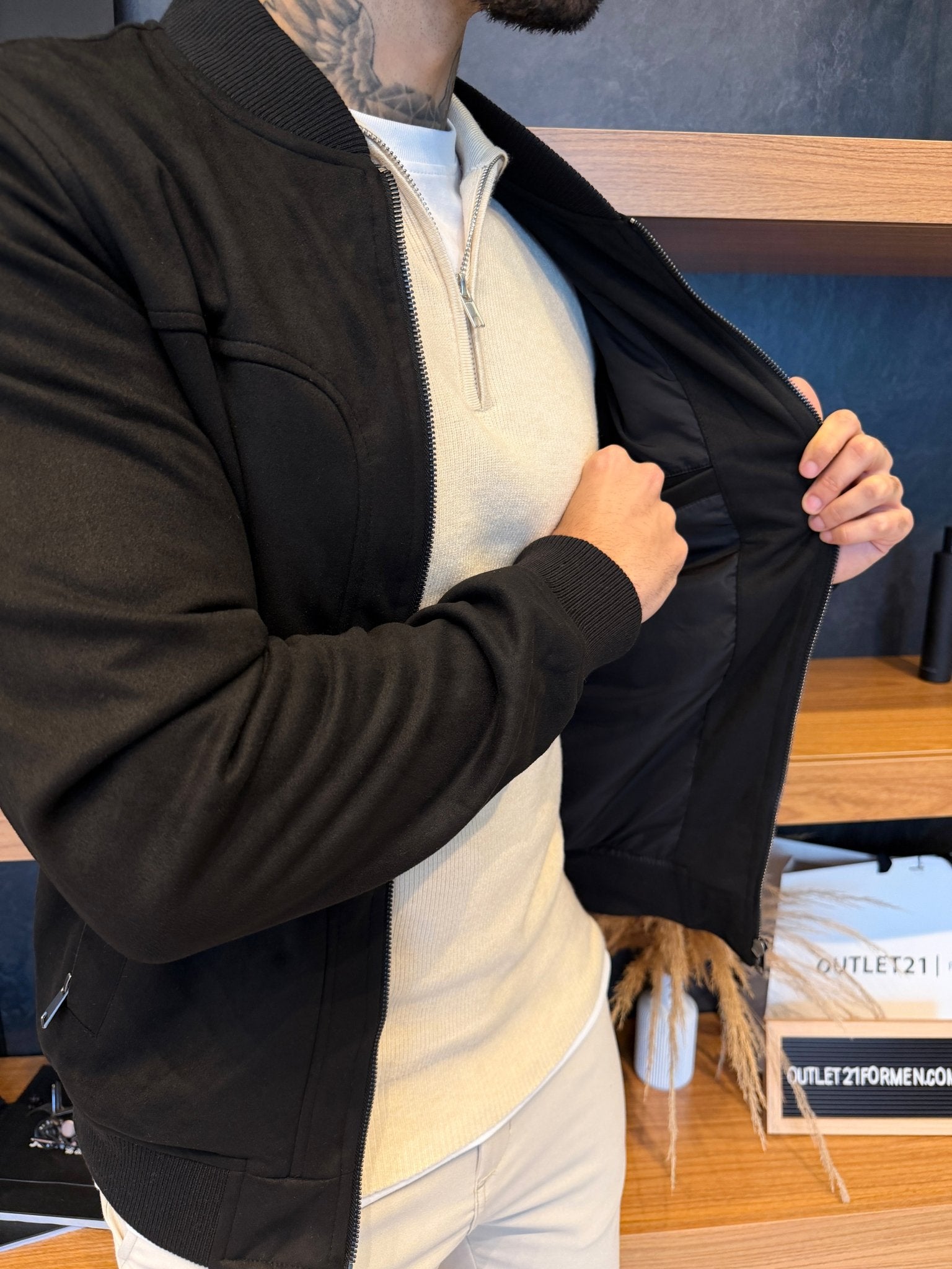 Jaqueta Torino Suede - Preta
