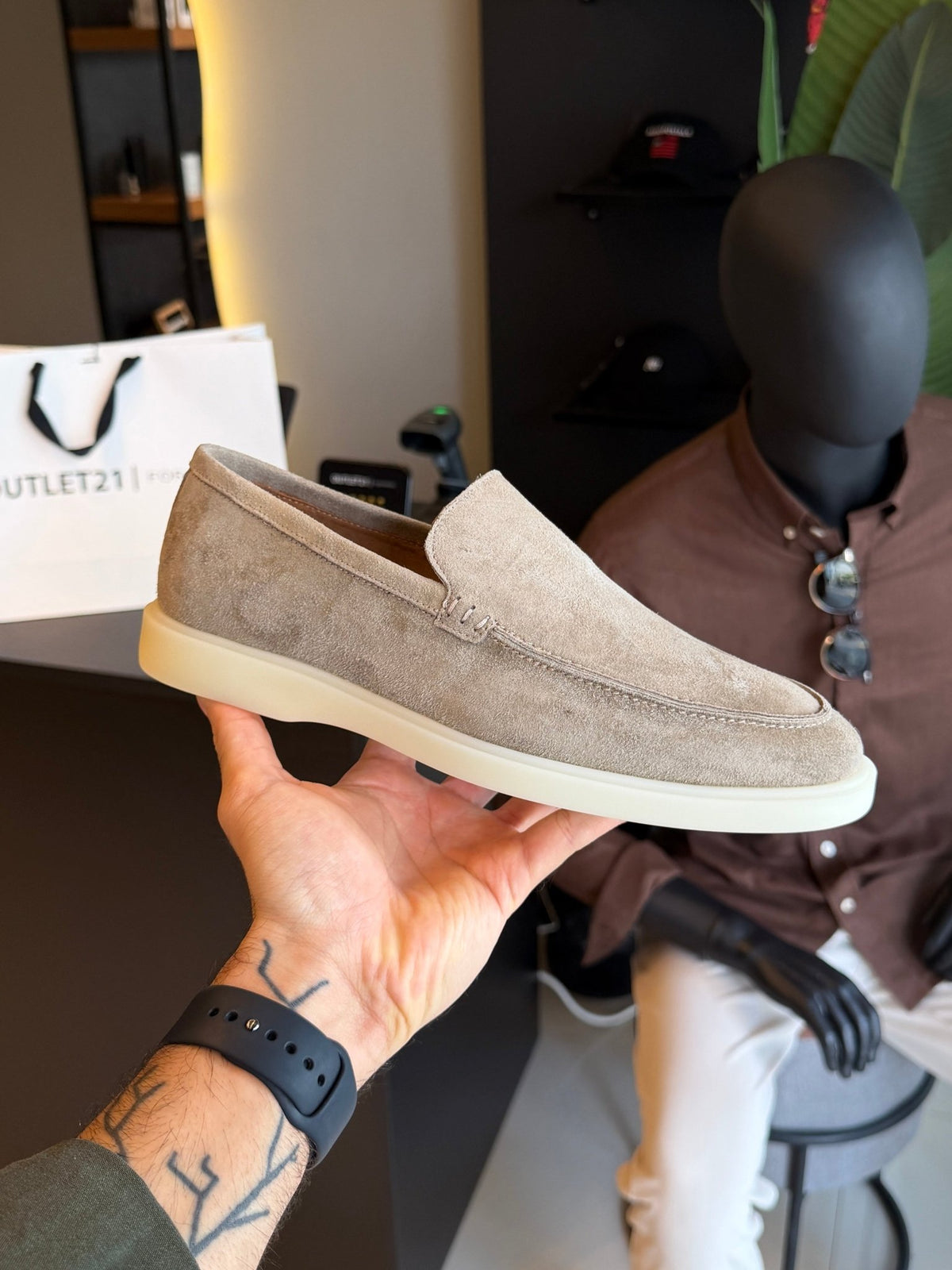 Loafer Porto Camurça - Areia