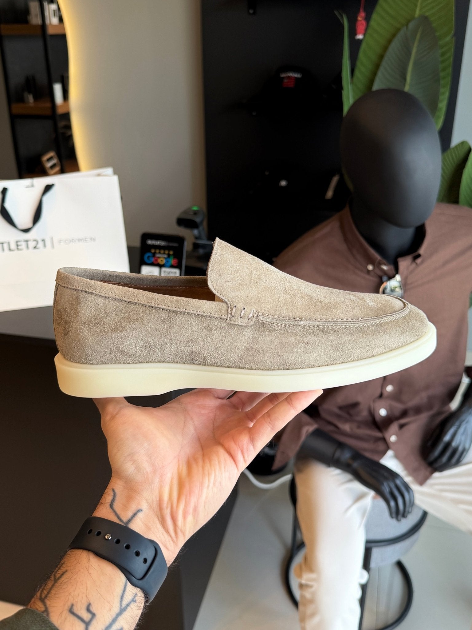 Loafer Porto Camurça - Areia