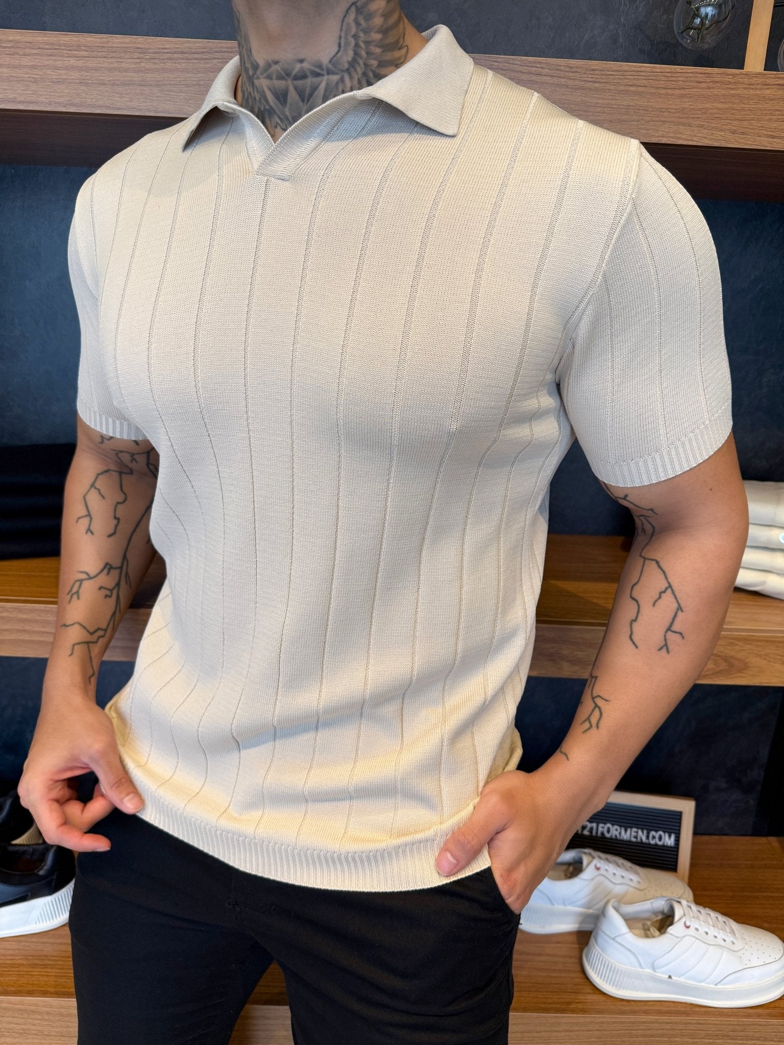 Polo Capri Tricot - Bege