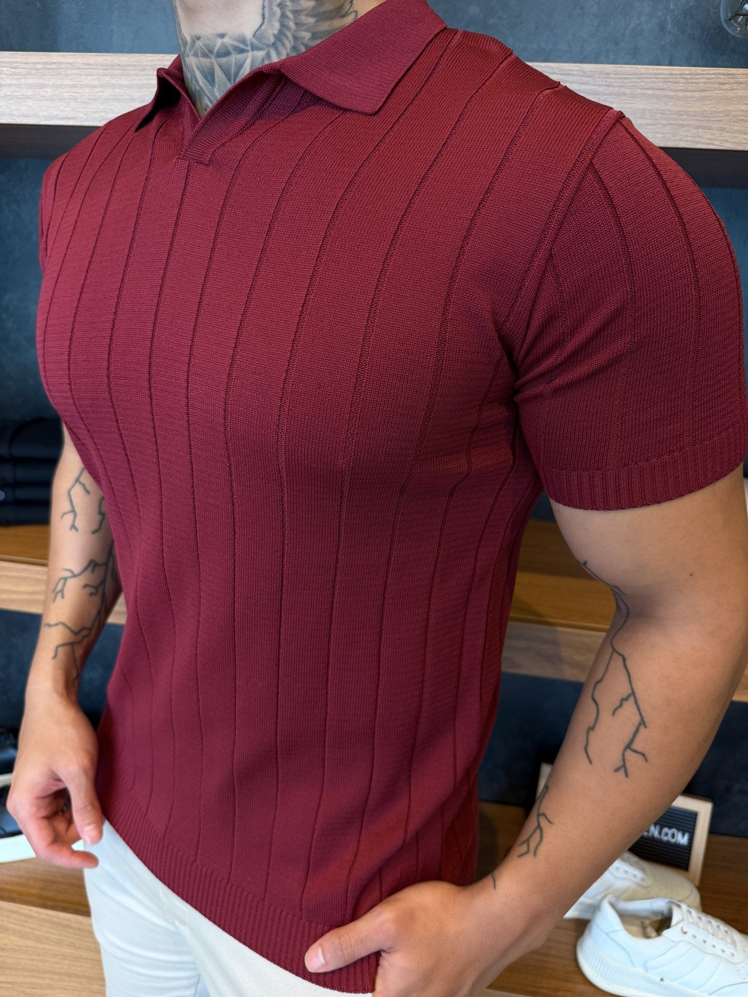 Polo Capri Tricot -  Bordô