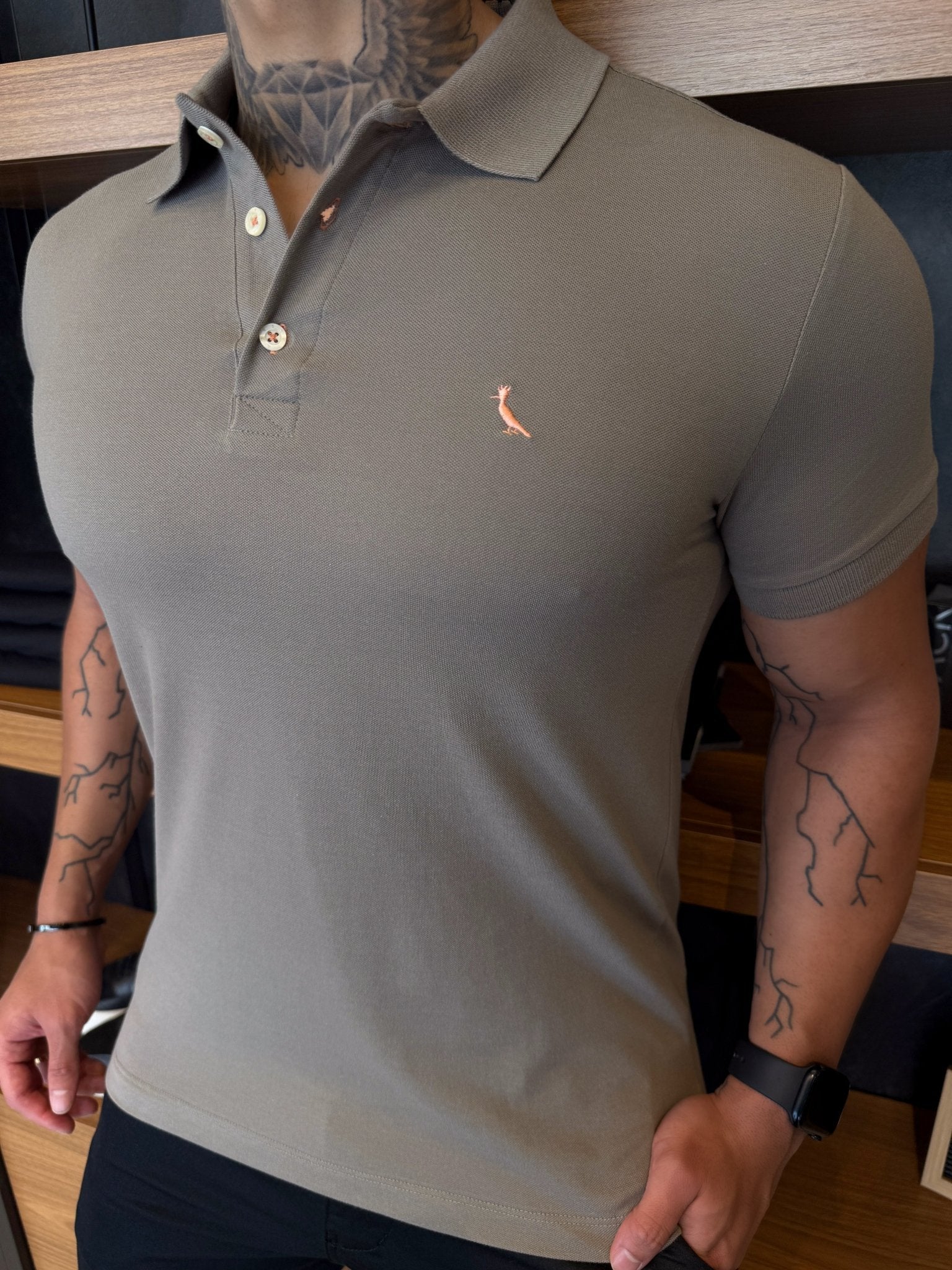 Polo Reserva Logo Peito - Cinza Lua