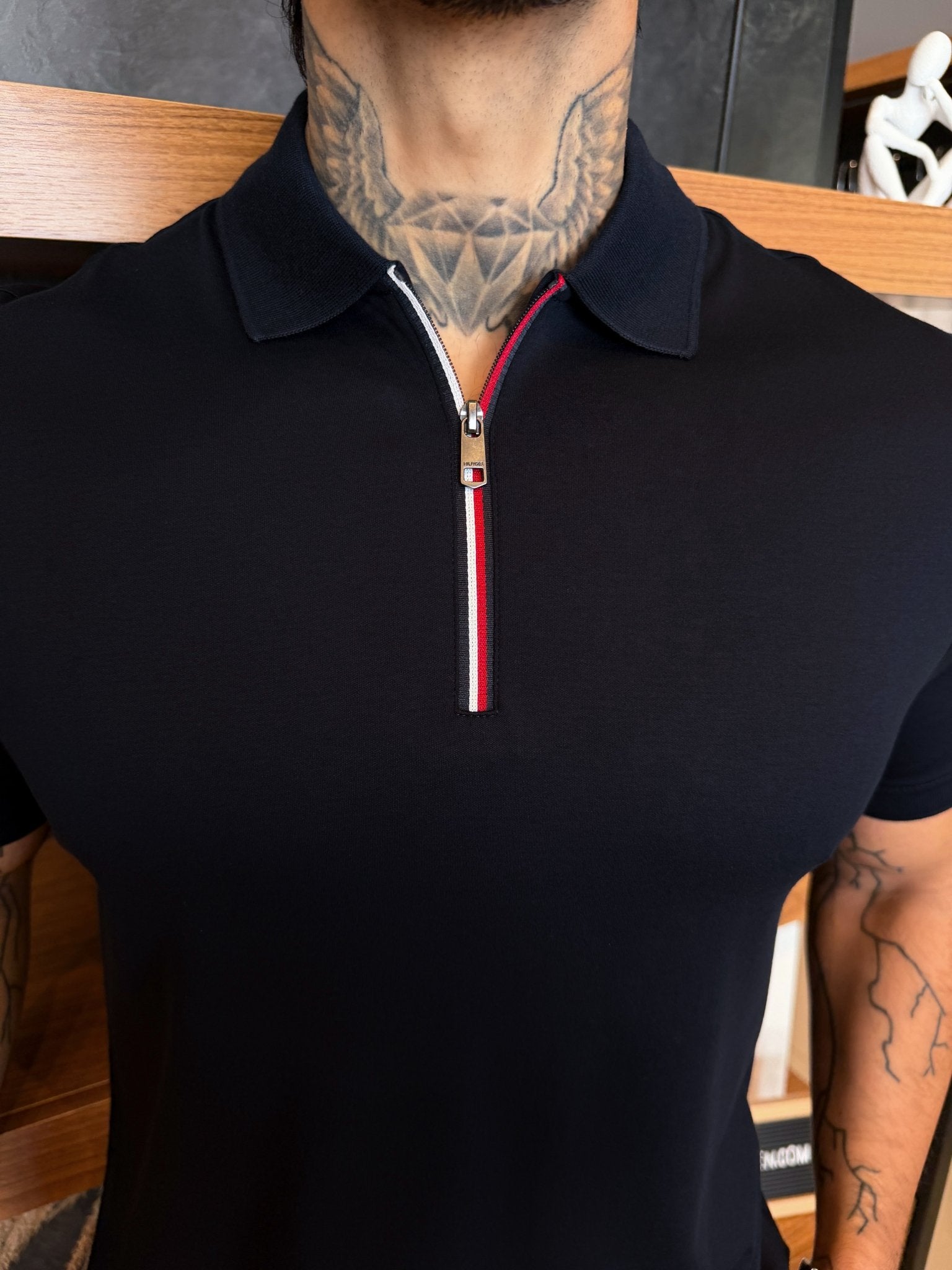 Polo Tommy Hilfiger Exclusive Liquid Zip - Marinho