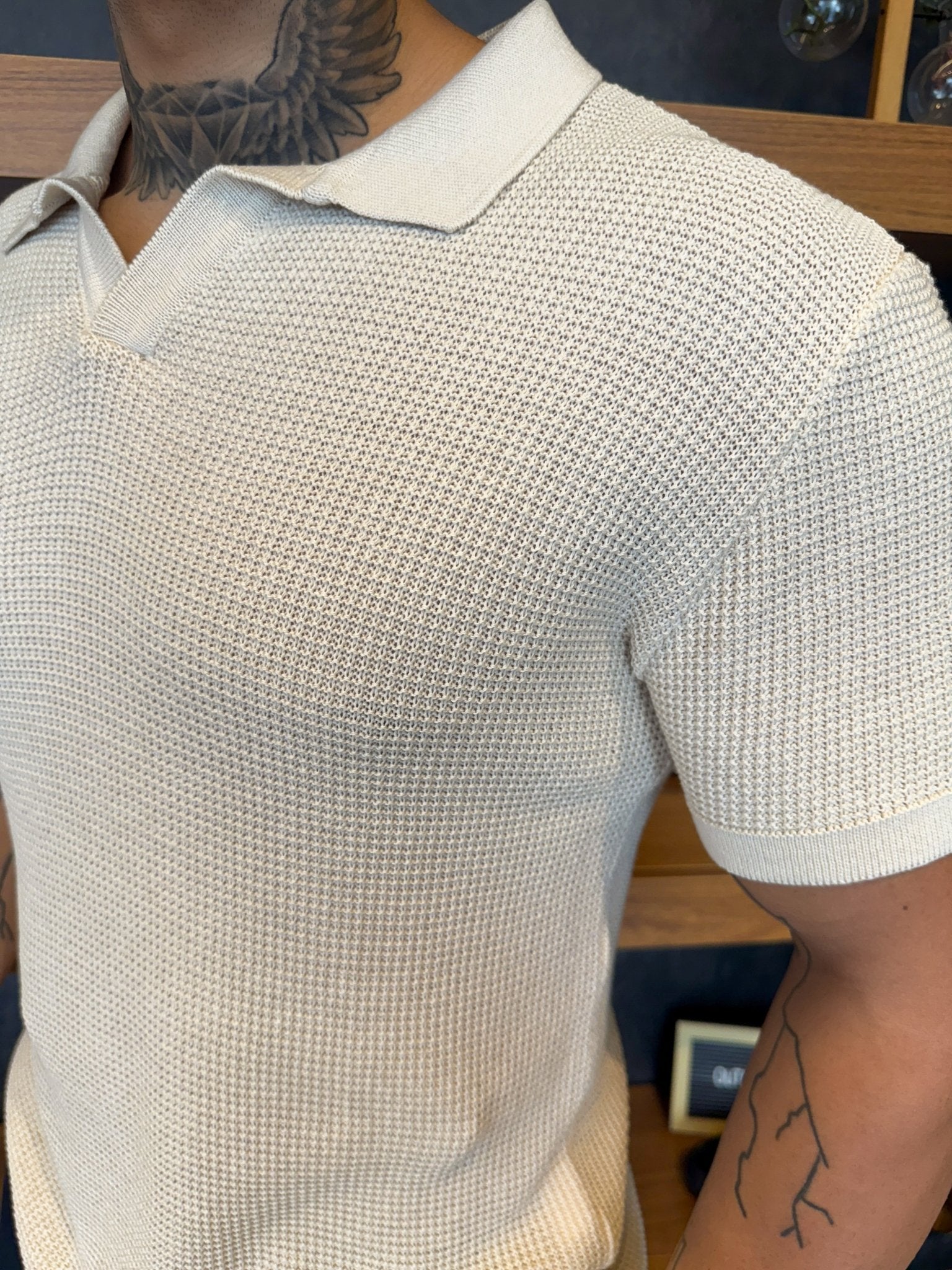 Polo Tricot Ank - Bege