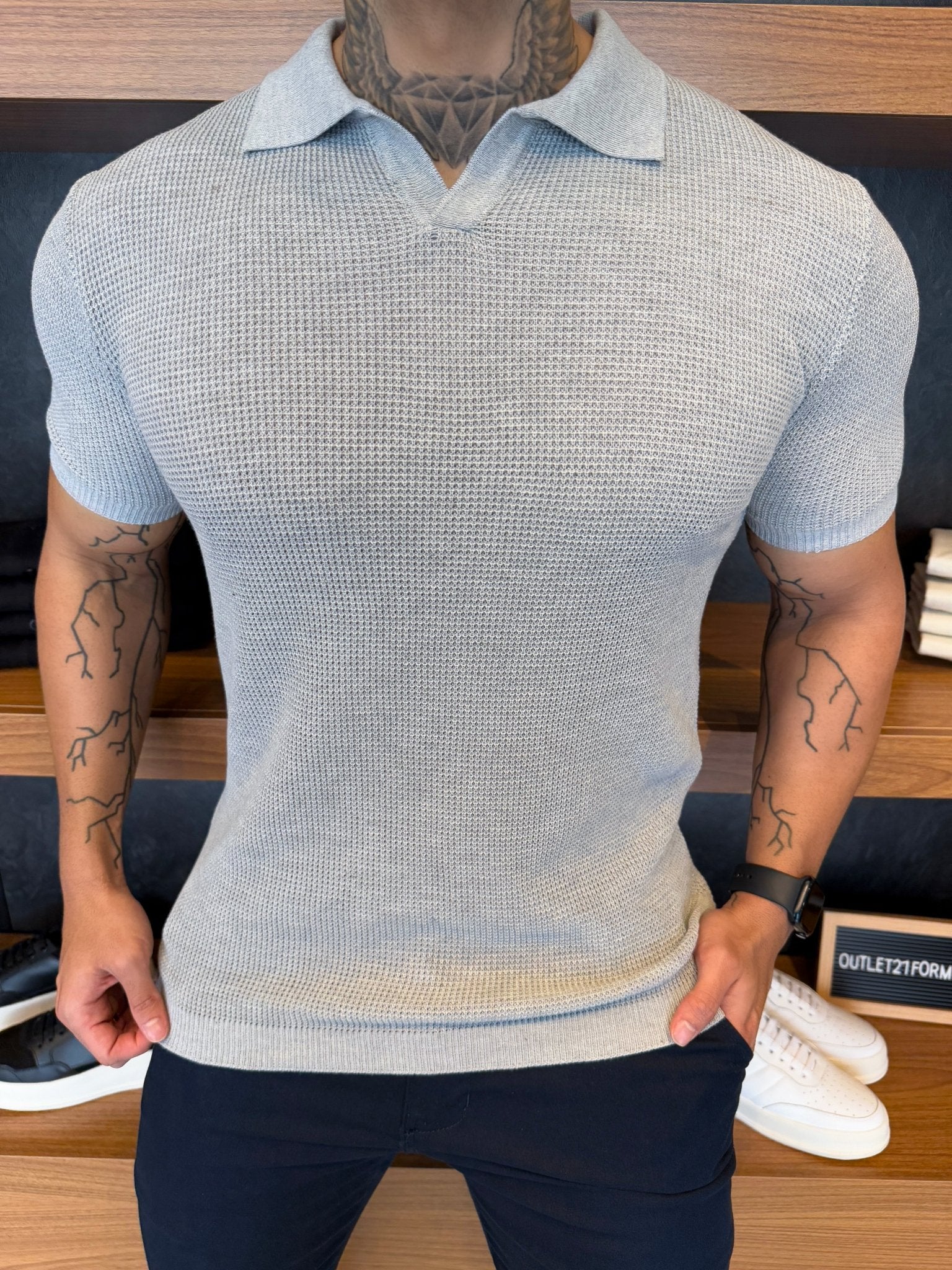 Polo Verona Tricot - Cinza