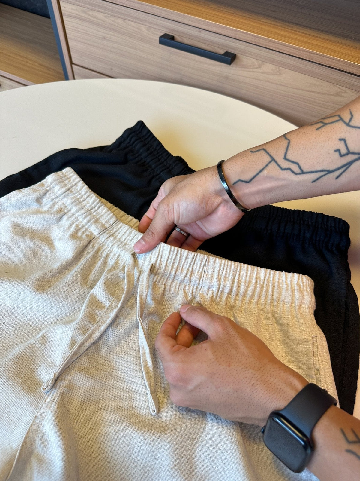 Short Linho - Preto