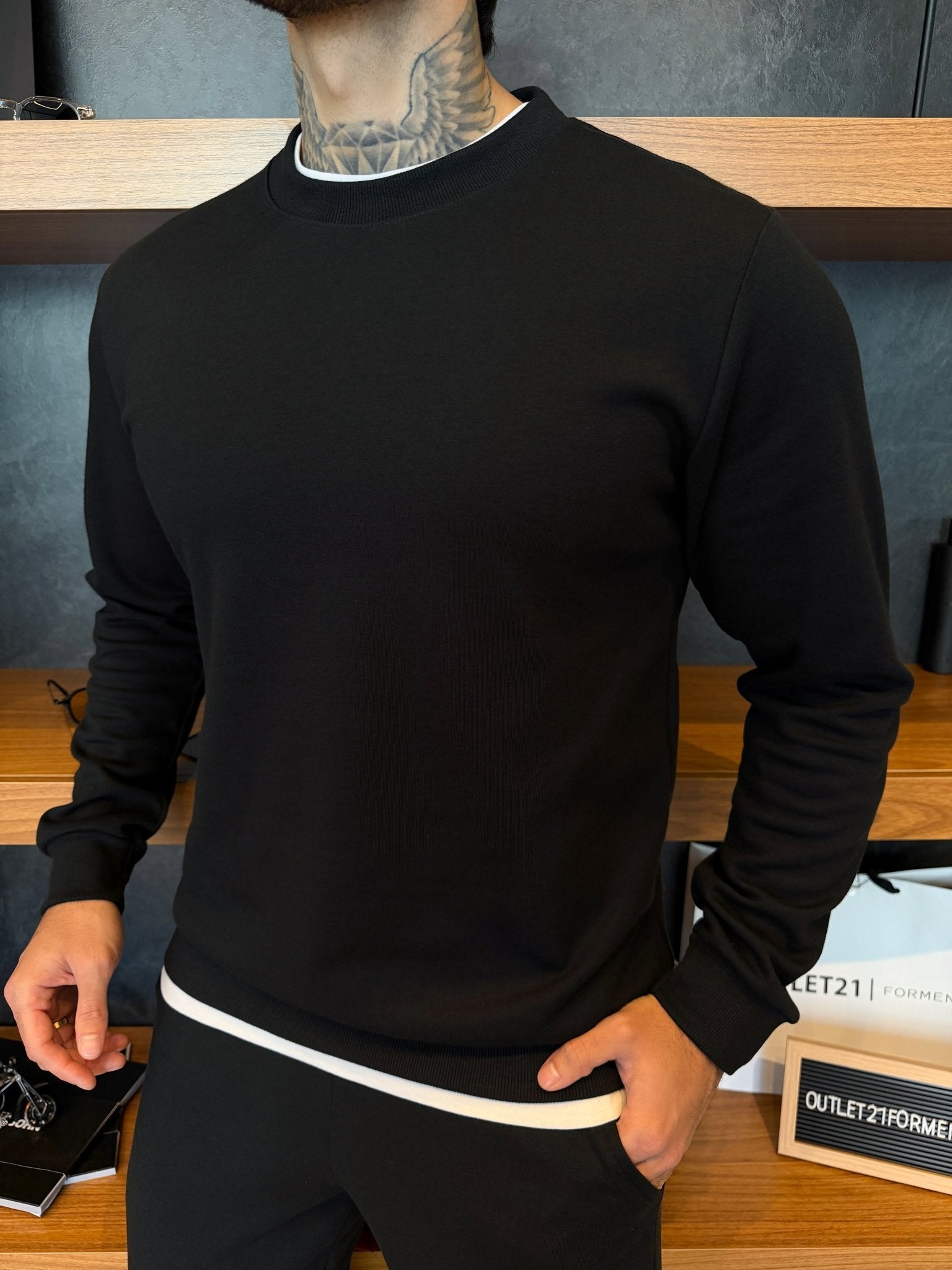 Suéter Brooklyn Cotton Comfort  - Preto