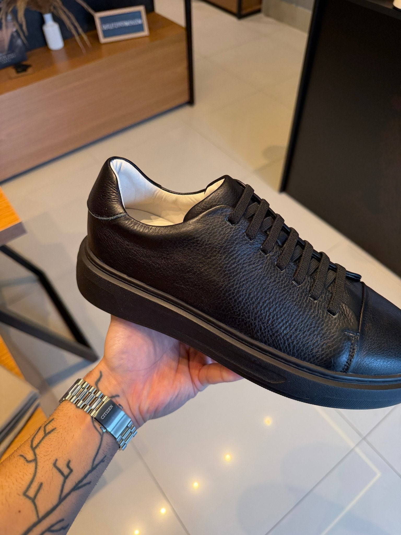 Tênis London Couro - Preto