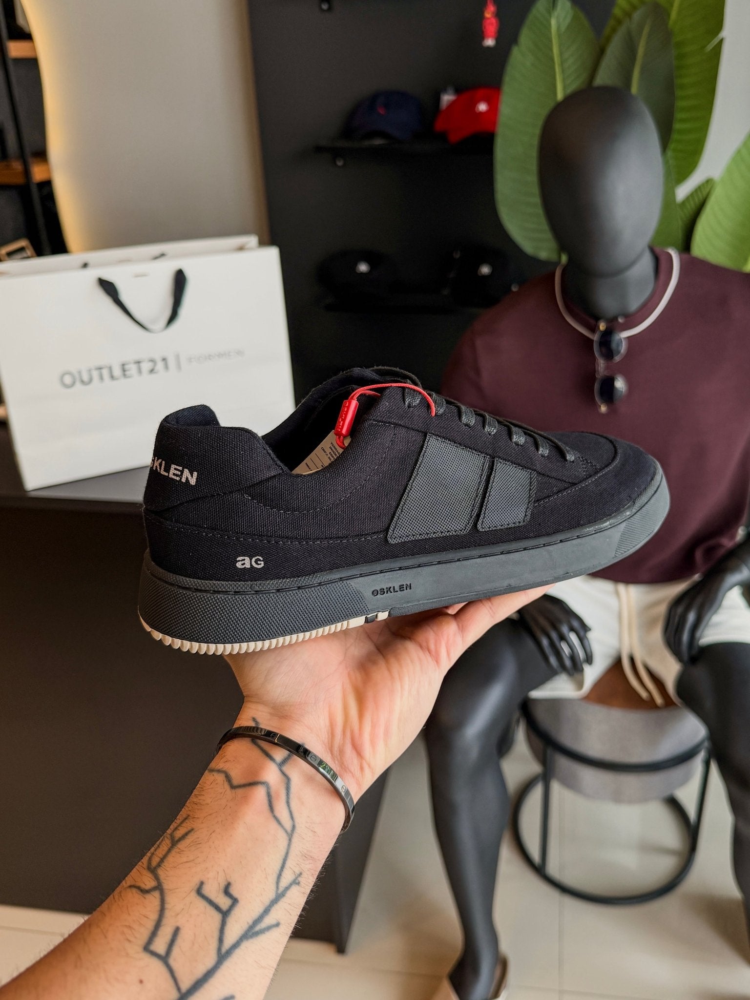 Tênis Osklen Canvas Ag Sneaker All Black