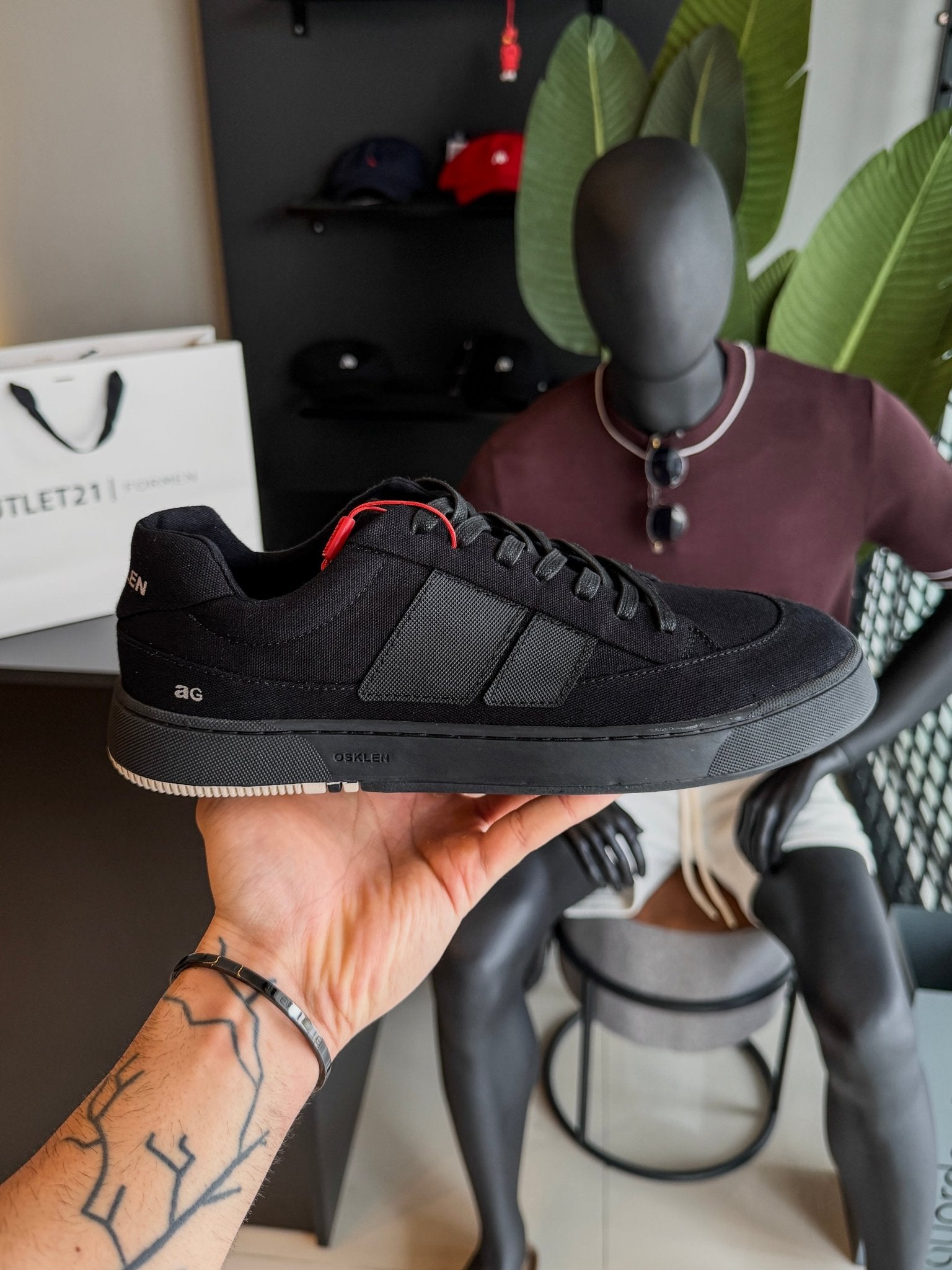 Tênis Osklen Canvas Ag Sneaker All Black
