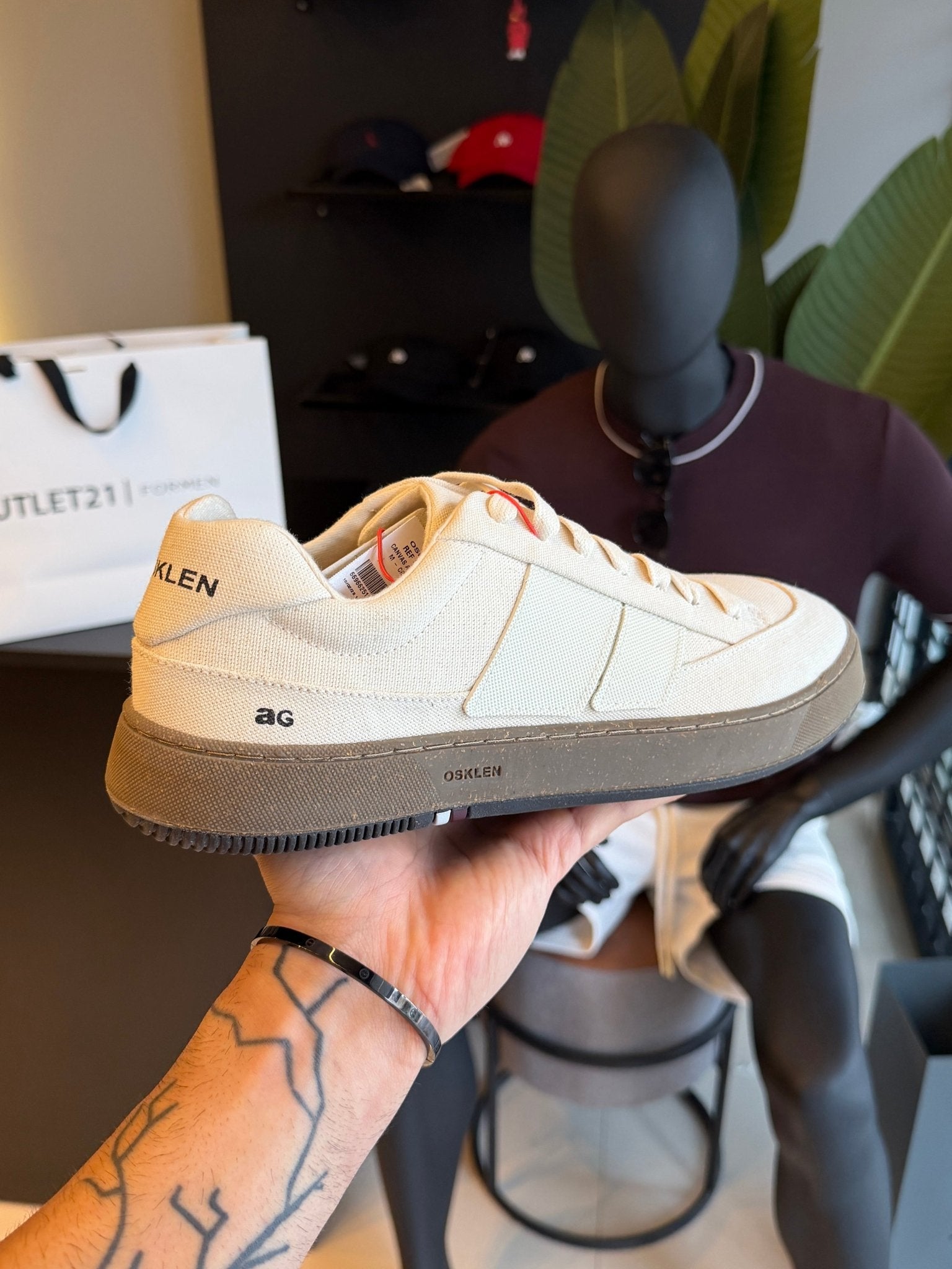 Tênis Osklen Canvas Ag Sneaker Bege