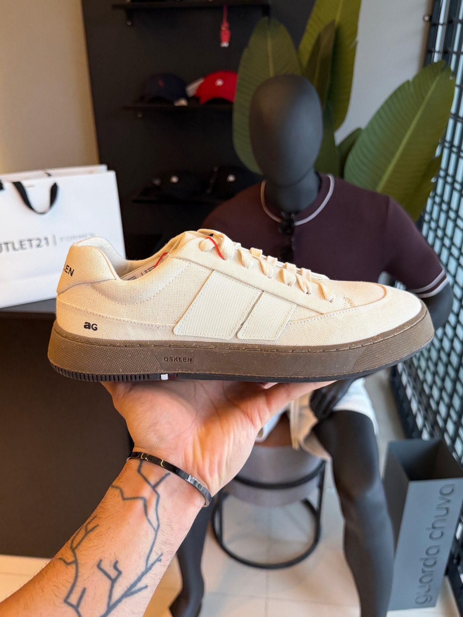Tênis Osklen Canvas Ag Sneaker Bege