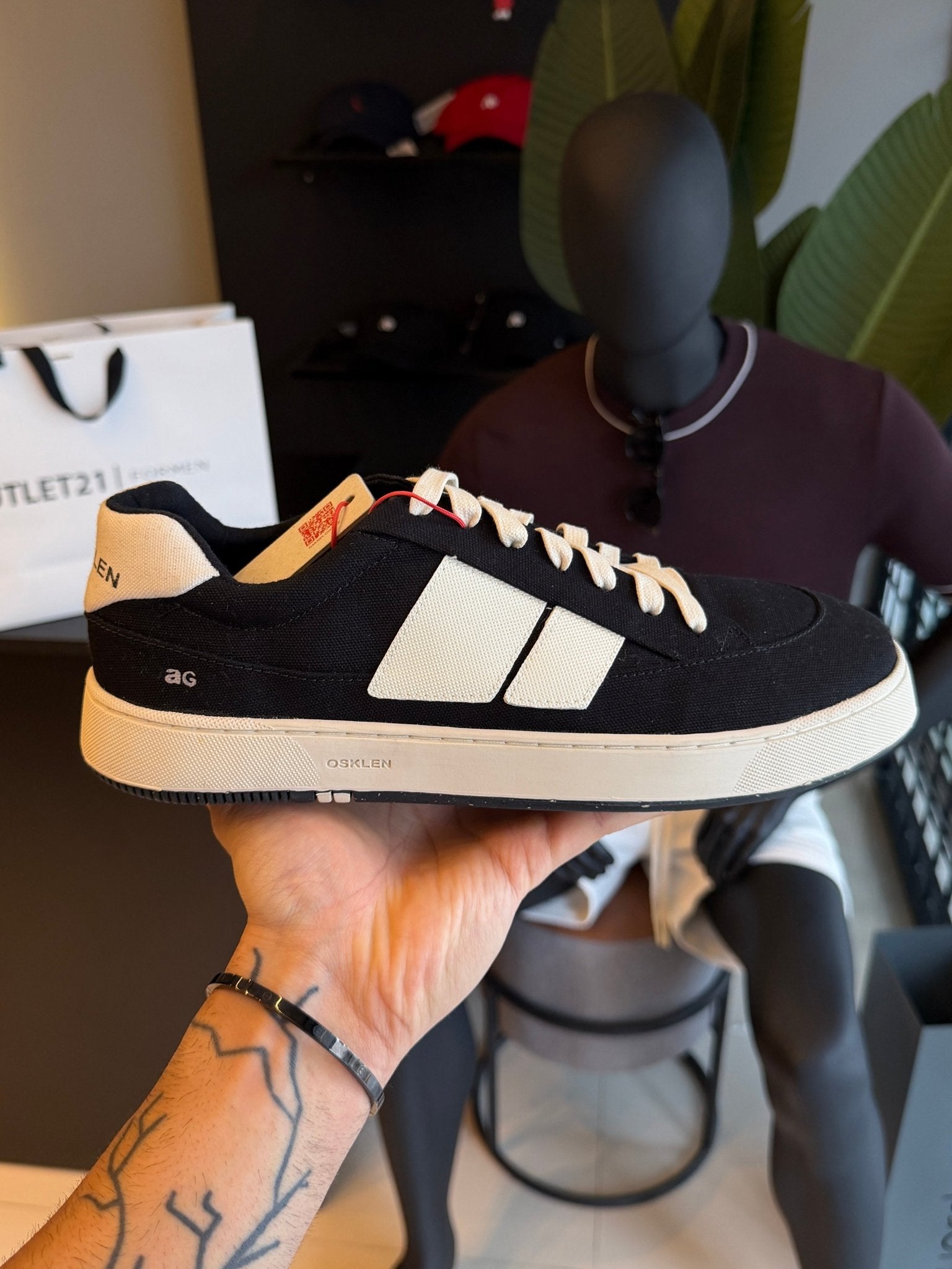 Tênis Osklen Canvas Ag Sneaker Preto